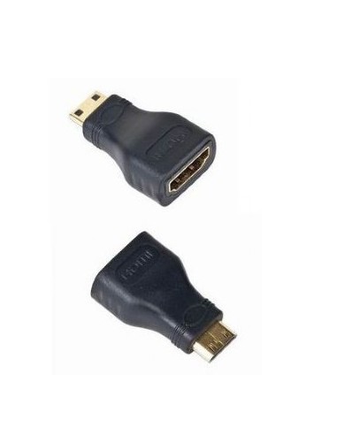 Gembird A-HDMI-FC cambiador de género para cable mini-HDMI Negro