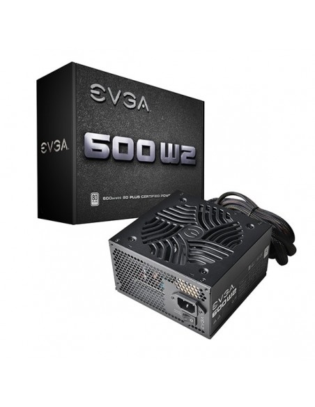 EVGA 100-W2-0600-K2 unidad de fuente de alimentación 600 W 20+4 pin ATX ATX Negro