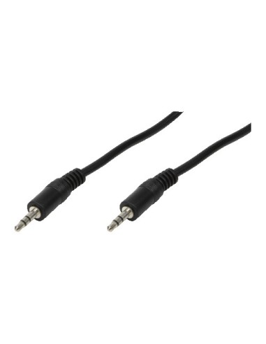 LogiLink 3.5mm - 3.5mm, 2m cable de audio 3,5mm Negro