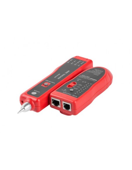 Lanberg NT-0501 comprobador de cables de red Negro, Rojo