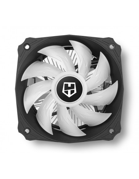 NOX Hummer H-123 RGB Procesador Enfriador 12 cm Negro 1 pieza(s)