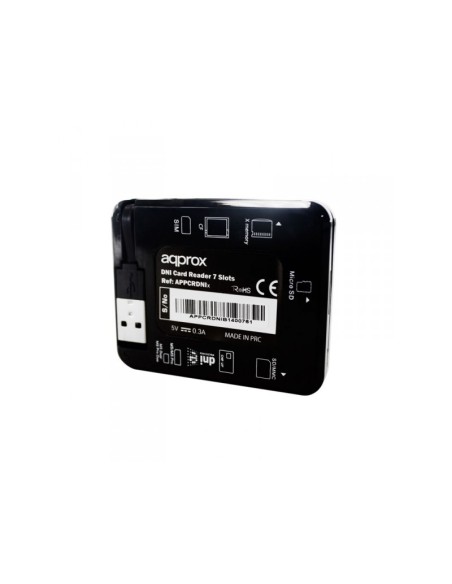 Approx appCRDNIB lector de tarjeta USB 2.0 Negro, Púrpura