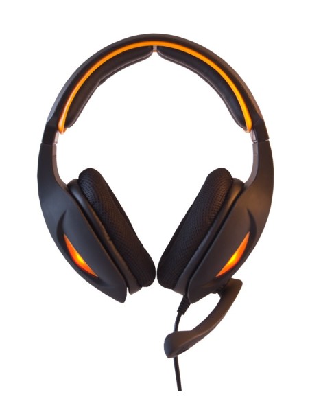 NOX S7VEN Auriculares Diadema Negro, Naranja