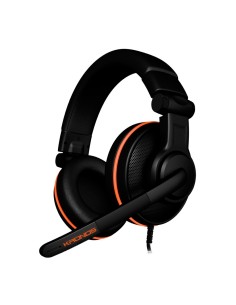 NOX KROM Kronos Auriculares Diadema Conector de 3,5 mm Negro, Naranja
