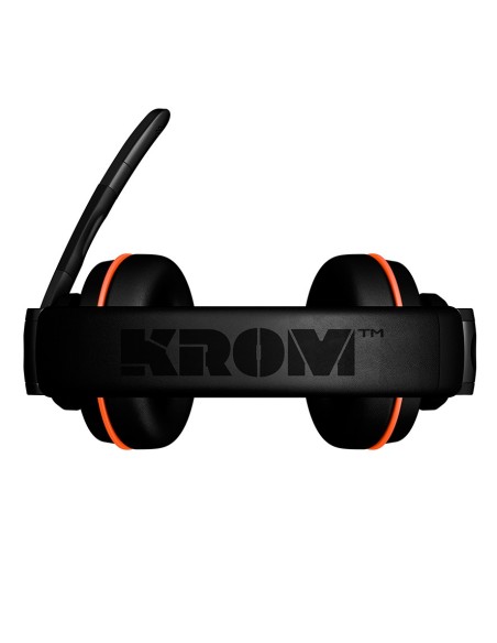 NOX KROM Kronos Auriculares Diadema Conector de 3,5 mm Negro, Naranja