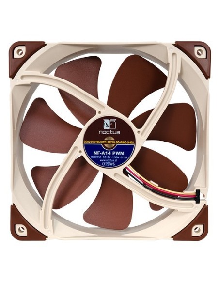 Noctua NF-A14 PWM Carcasa del ordenador Ventilador 14 cm Marrón
