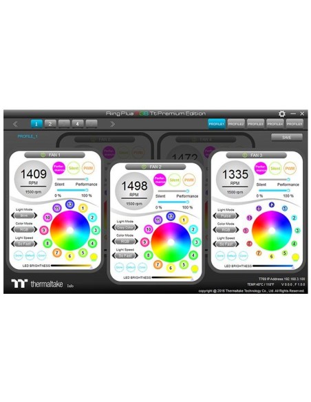 Thermaltake CL-F056-PL14SW-A ventilador de PC Carcasa del ordenador 14 cm Gris