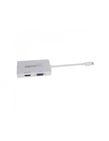 Approx appC37 Display Port HDMI, DVI, VGA Blanco