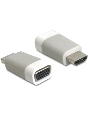 DeLOCK 65472 cambiador de género para cable HDMI-A VGA Blanco