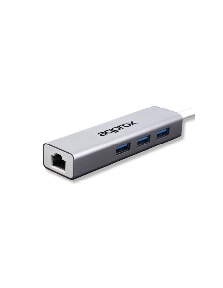 Approx APPC07GHUB hub de interfaz USB 3.2 Gen 1 (3.1 Gen 1) Type-A 5000 Mbit s Gris