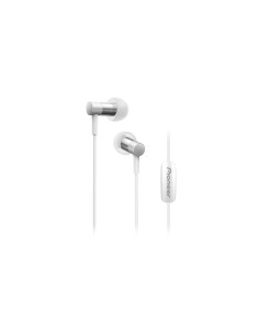 Pioneer SE-CH3T-W Auriculares Dentro de oído Conector de 3,5 mm Plata, Blanco
