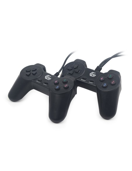 Gembird JPD-UB2-01 mando y volante Negro USB 2.0 Gamepad PC