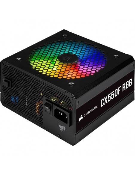 Corsair CX550F RGB unidad de fuente de alimentación 550 W 24-pin ATX Negro