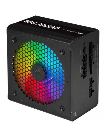 Corsair CX550F RGB unidad de fuente de alimentación 550 W 24-pin ATX Negro