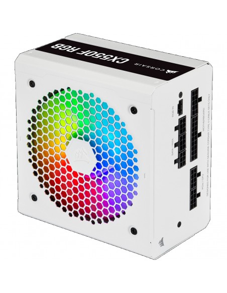 Corsair CX Series CX550F RGB unidad de fuente de alimentación 550 W 24-pin ATX ATX Blanco