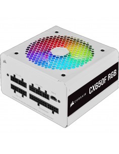 Corsair CX Series CX650F RGB unidad de fuente de alimentación 650 W 24-pin ATX ATX Blanco