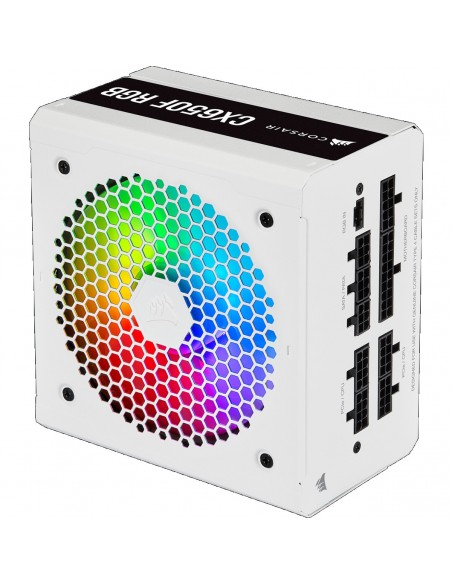Corsair CX Series CX650F RGB unidad de fuente de alimentación 650 W 24-pin ATX ATX Blanco