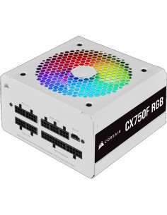 Corsair CX Series CX750F RGB unidad de fuente de alimentación 750 W 24-pin ATX ATX Blanco