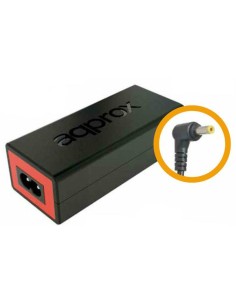 Approx appA09 adaptador e inversor de corriente Interior 90 W Negro, Rojo