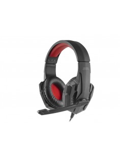 Mars Gaming MH020 auricular y casco Auriculares Diadema Conector de 3,5 mm Negro, Rojo