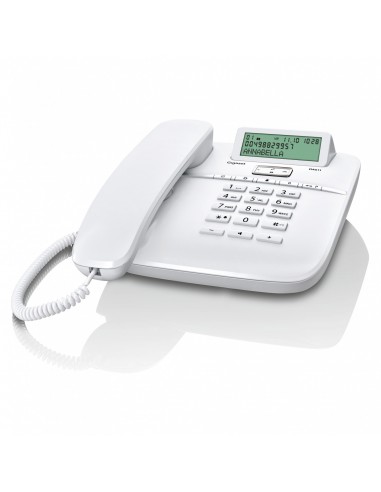 Gigaset DA611 Teléfono analógico Identificador de llamadas Blanco