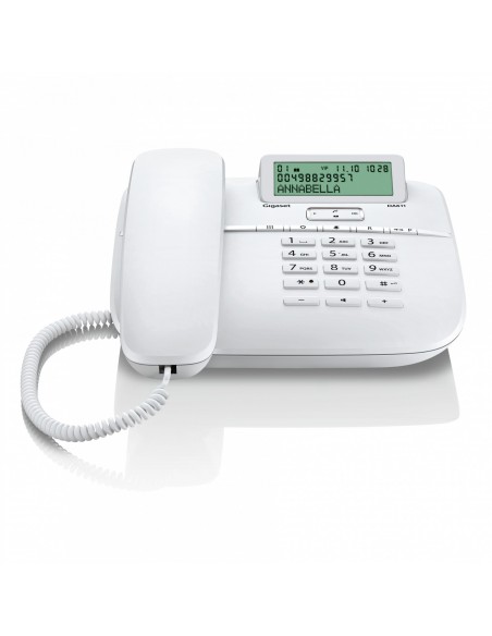 Gigaset DA611 Teléfono analógico Identificador de llamadas Blanco
