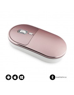 SUBBLIM RATON OPTICO WIRELESS BLUETOOTH EXCELLENT GOLD ROSE