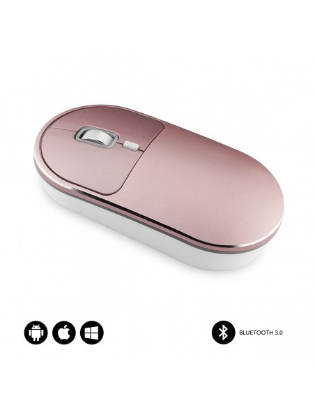 SUBBLIM RATON OPTICO WIRELESS BLUETOOTH EXCELLENT GOLD ROSE