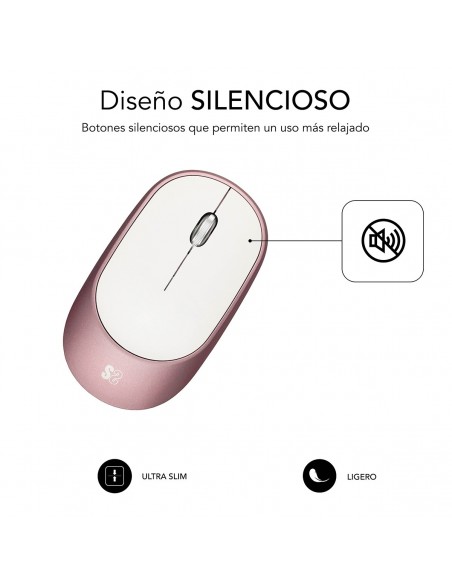 SUBBLIM RATON OPTICO WIRELESS BLUETOOTH SMART GOLD ROSE