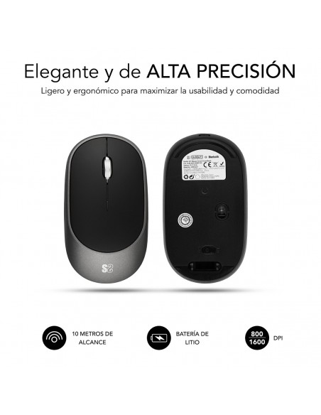 SUBBLIM RATON OPTICO WIRELESS BLUETOOTH SMART BLACK