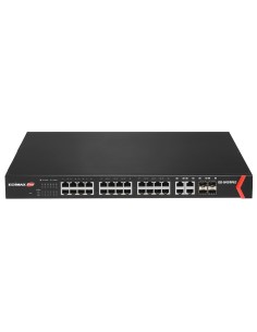 Edimax GS-5424PLC switch Gigabit Ethernet (10 100 1000) Energía sobre Ethernet (PoE) 1U Negro