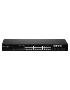 Edimax GS-5424G switch Gestionado Gigabit Ethernet (10 100 1000) 1U Negro