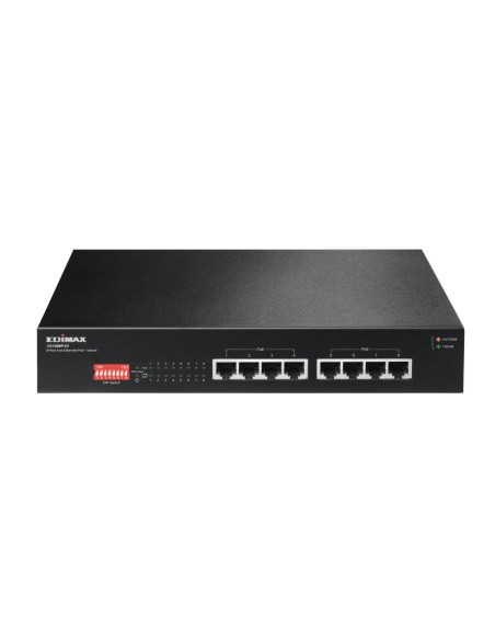 Edimax GS-1008P V2 switch Gigabit Ethernet (10 100 1000) Energía sobre Ethernet (PoE) Negro