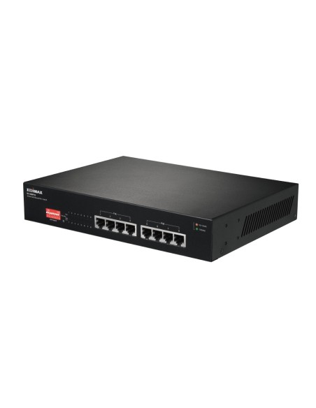 Edimax GS-1008P V2 switch Gigabit Ethernet (10 100 1000) Energía sobre Ethernet (PoE) Negro