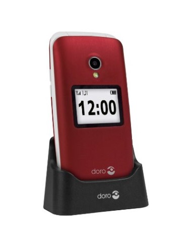 Doro 2424 6,1 cm (2.4") 92 g Rojo Teléfono para personas mayores