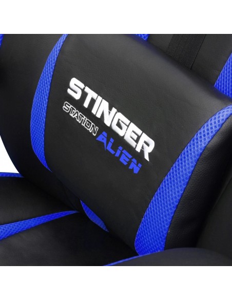 Woxter Stinger Station Alien Silla para videojuegos de PC Asiento acolchado Negro, Azul