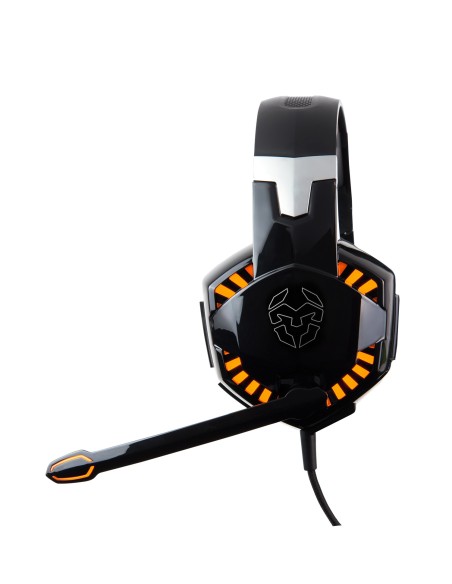 Krom Kyus Auriculares Diadema Negro, Plata