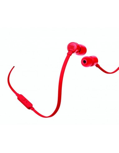 JBL T110 Auriculares Dentro de oído Conector de 3,5 mm Rojo