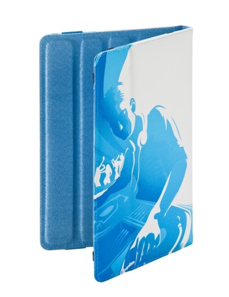 Ziron ZR112 funda para tablet 20,3 cm (8") Folio Azul, Blanco