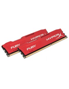 HyperX FURY Red 16GB 1600MHz DDR3 módulo de memoria 2 x 8 GB