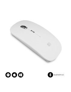 SUBBLIM RATON OPTICO WIRELESS BLUETOOTH BT MOUSE FLAT WHITE