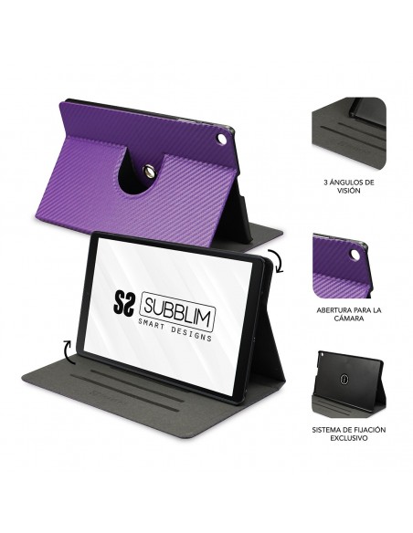 SUBBLIM Funda Tablet ROTATE 360 EXCLUSIVE Case Samsung Tab A T510 515 10,1" Purple