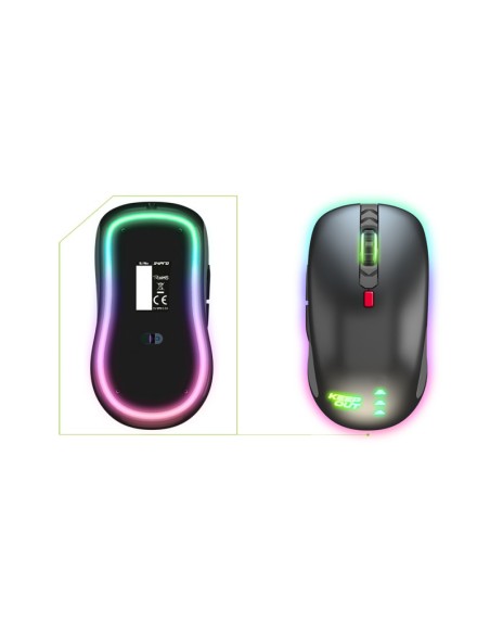 KeepOut X4Pro ratón Ambidextro USB tipo A Óptico 2500 DPI
