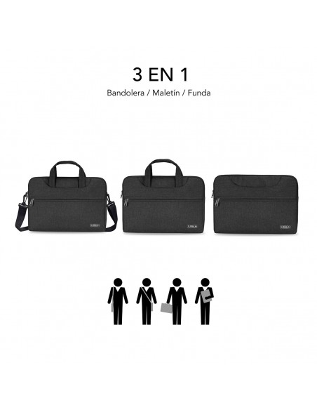 SUBBLIM Funda Ordenador Business Laptop Sleeve 15,6" Black