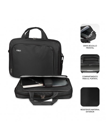 SUBBLIM Maletín Ordenador Oxford Laptop Bag 15,4-16" Black
