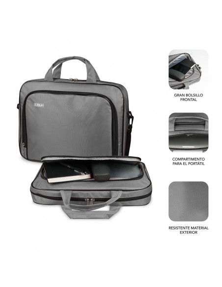 SUBBLIM Maletín Ordenador Oxford Laptop Bag 11-12,5" Grey