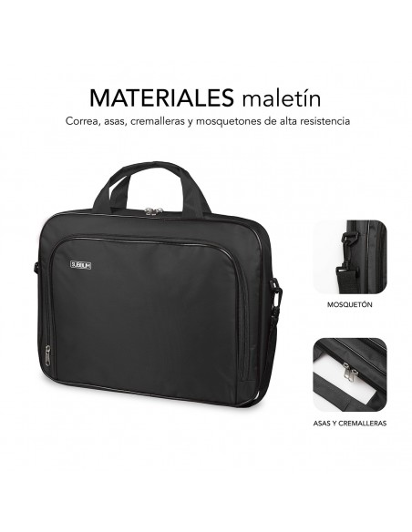 SUBBLIM Maletín Ordenador Oxford Laptop Bag 13,3"-14" Black