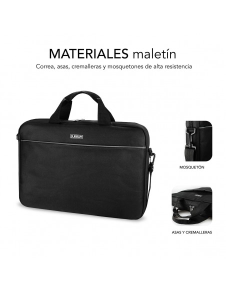 SUBBLIM Maletín con Ratón Select Pack Wired Mouse USB + Laptop bag 15,6"