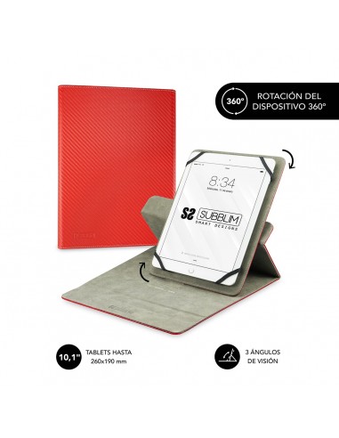 SUBBLIM Funda Tablet Rotate 360 Executive Case 10,1" Red