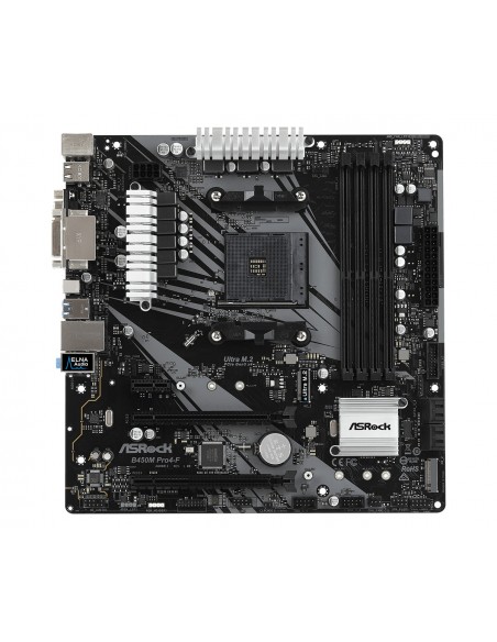 Asrock B450M Pro4-F AMD B450 Zócalo AM4 micro ATX